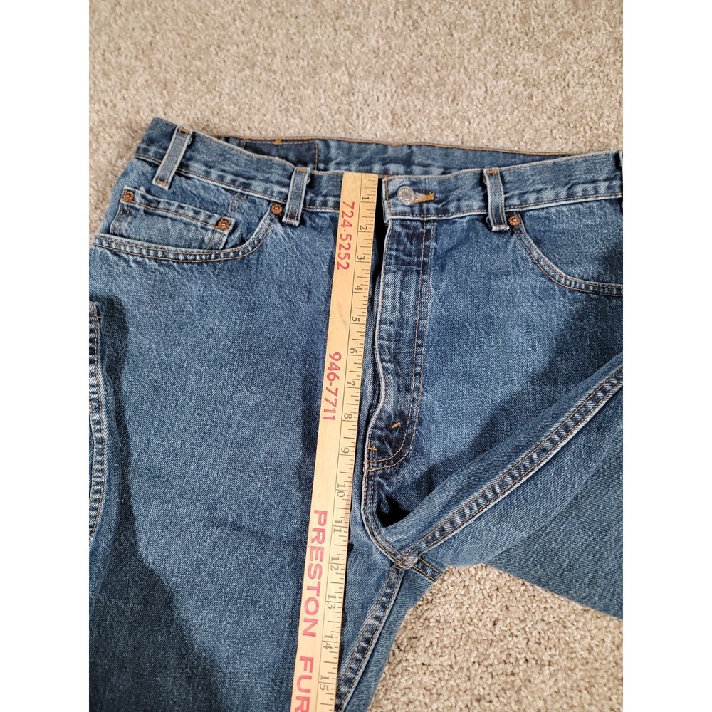 Vintage Levis Jeans Mens 36x29* Blue Denim 505 Straight Medium Wash Made In USA - Picture 12 of 16